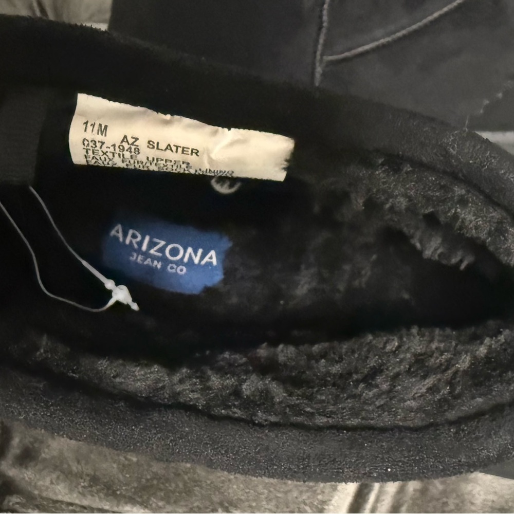 Arizona Jean Company Black Suede Slip-On Shoes - Picture 5 of 9